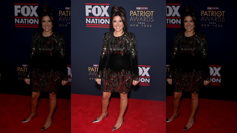 Rachel Campos-Duffy's disjointed sequin dress